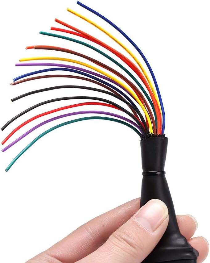 OBD2 16 Pin Splitter Extension Cable Adapter 1FT 10 Pack Y9319