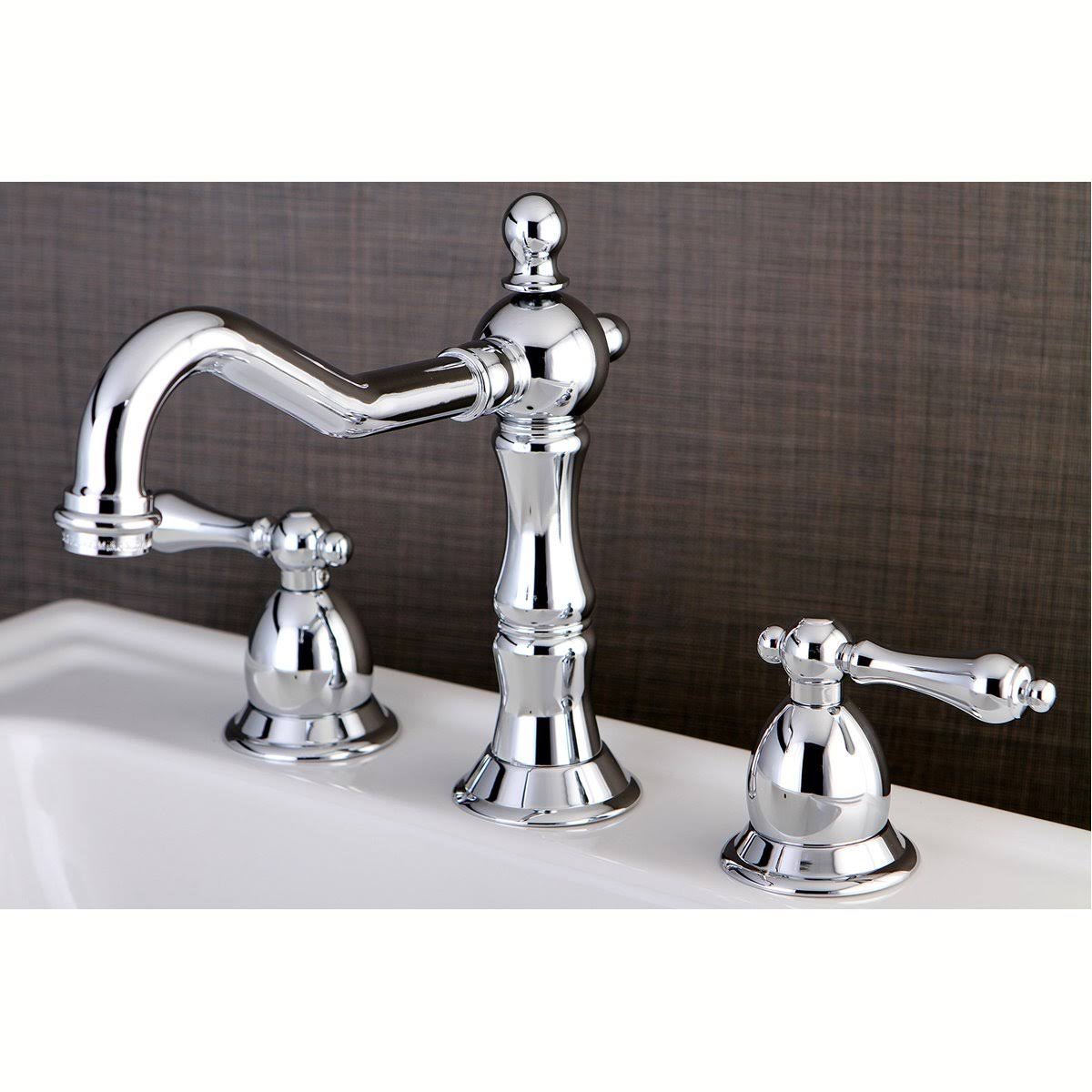 Polished Nickel Widespread Bathroom Faucet W28375