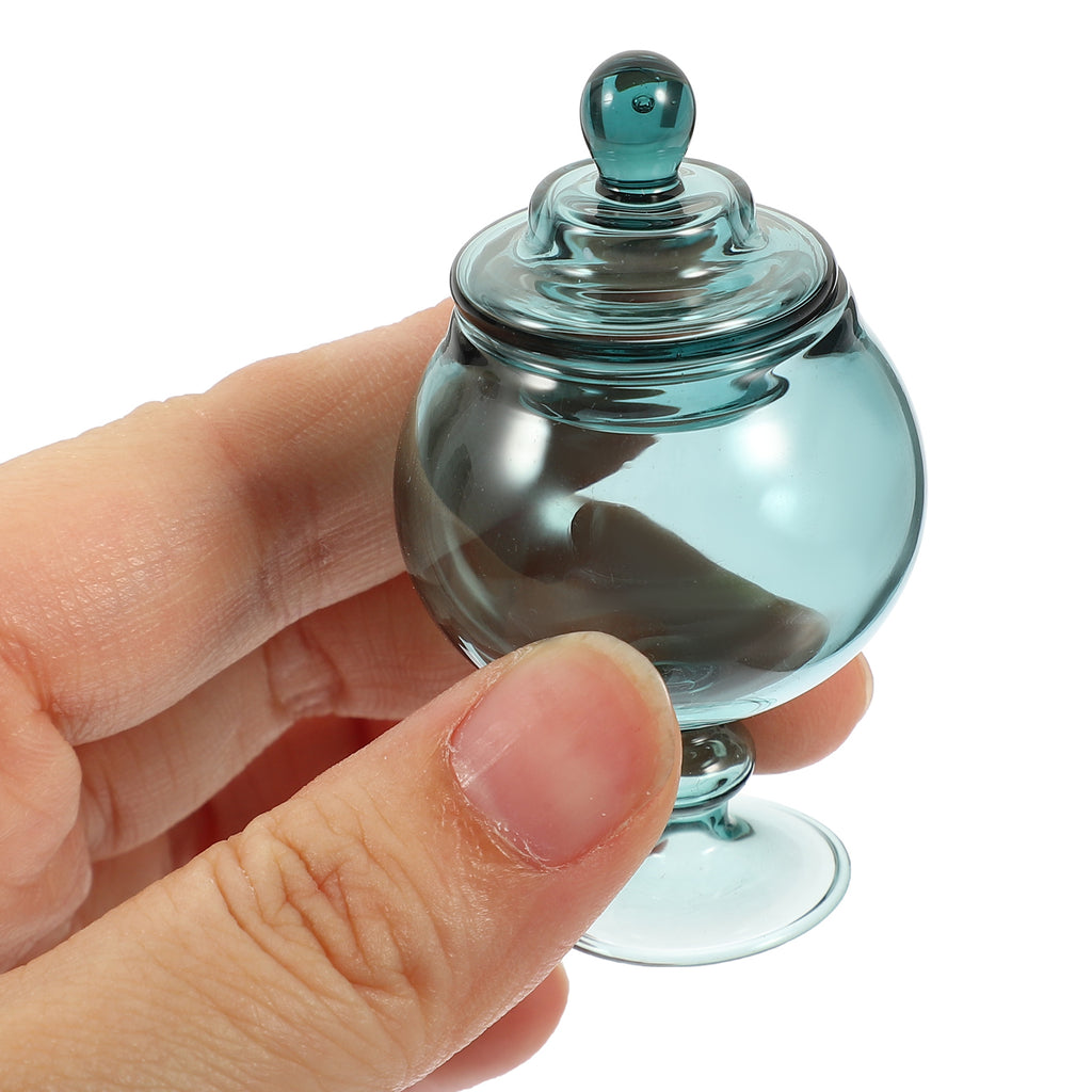 Miniature Glass Cookie Jar Dollhouse Decor P20022