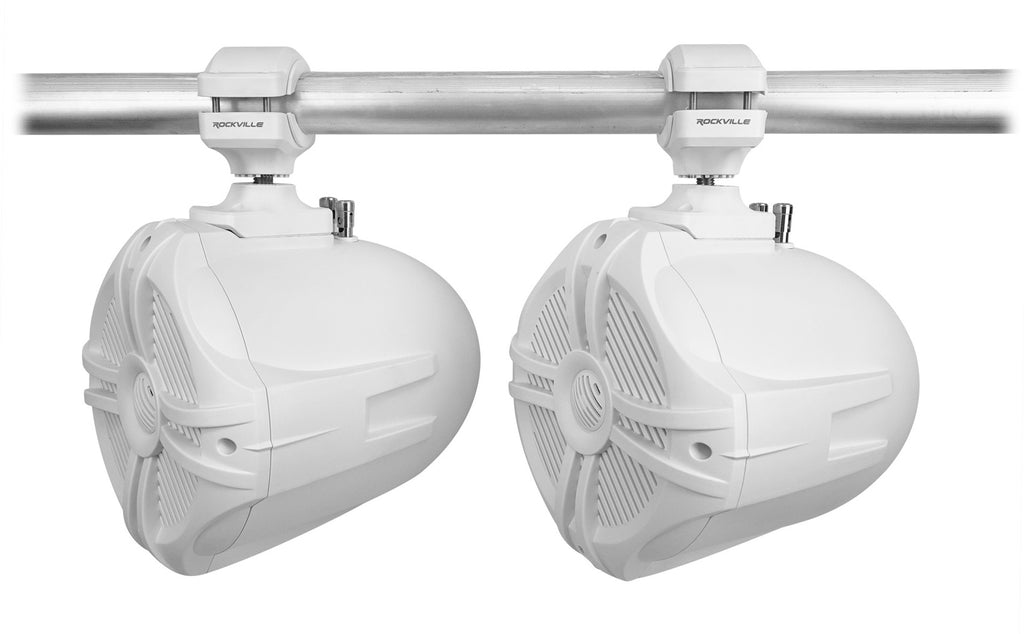 White 6.5" 250w Marine Wakeboard Tower Speakers C937