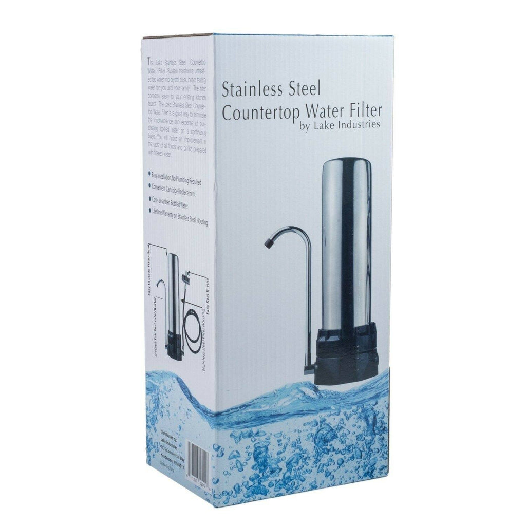 Stainless Steel Countertop Water Purifier Filter (.5 Micron Carbon Block) A955729