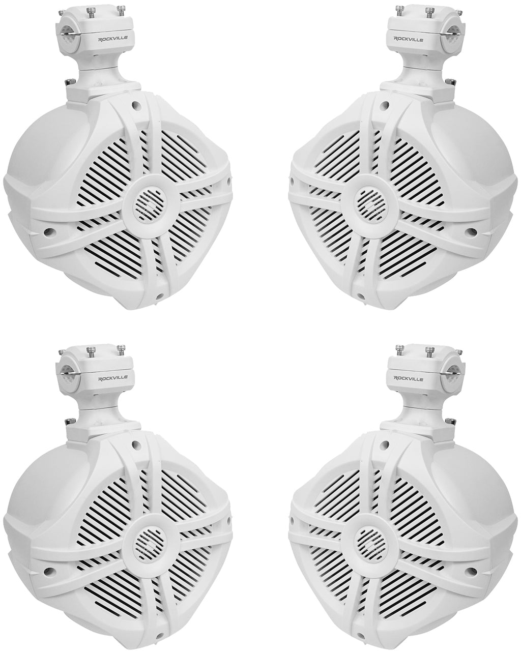 White 6.5" 250w Marine Wakeboard Tower Speakers C937