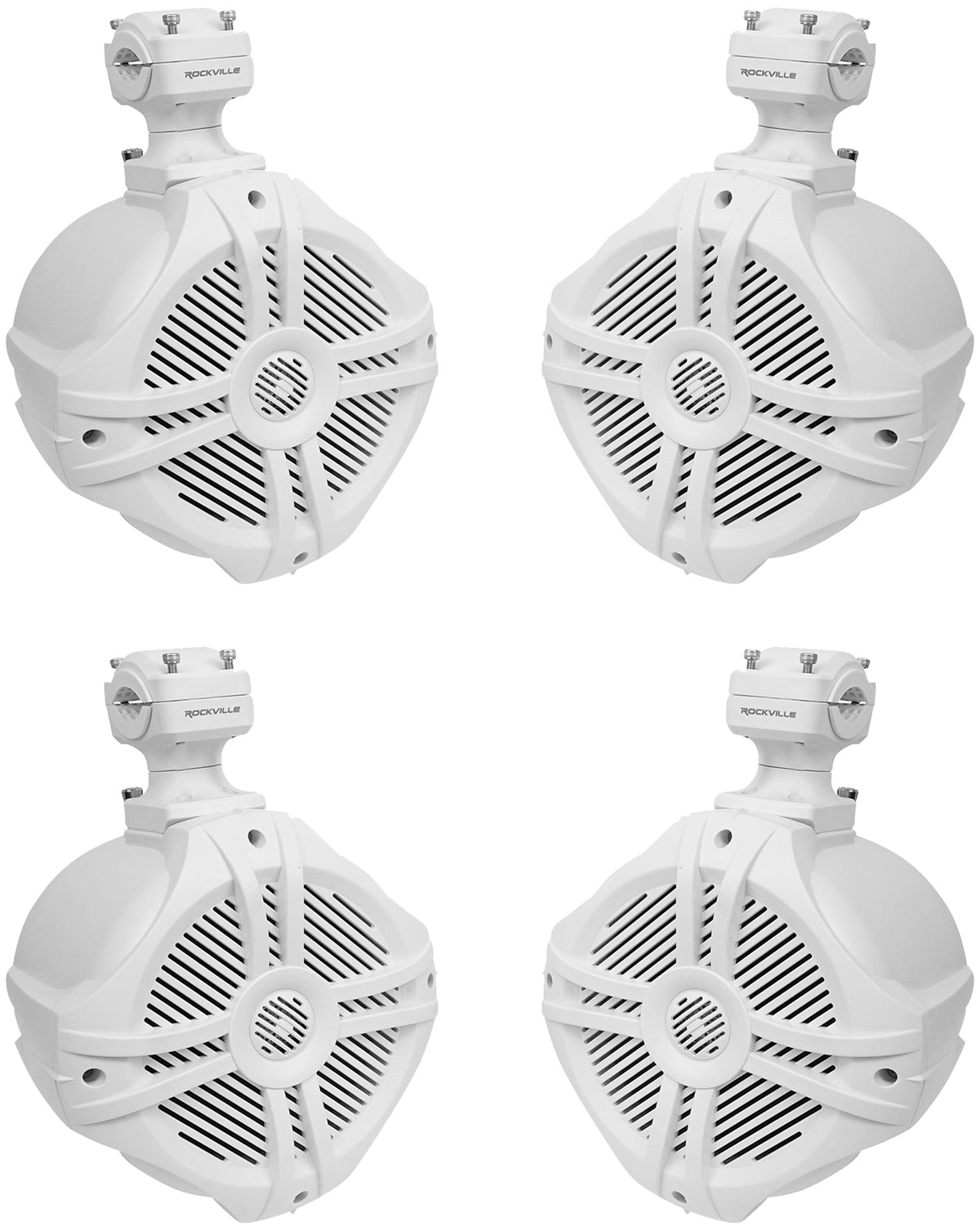 White 6.5" 250w Marine Wakeboard Tower Speakers C937