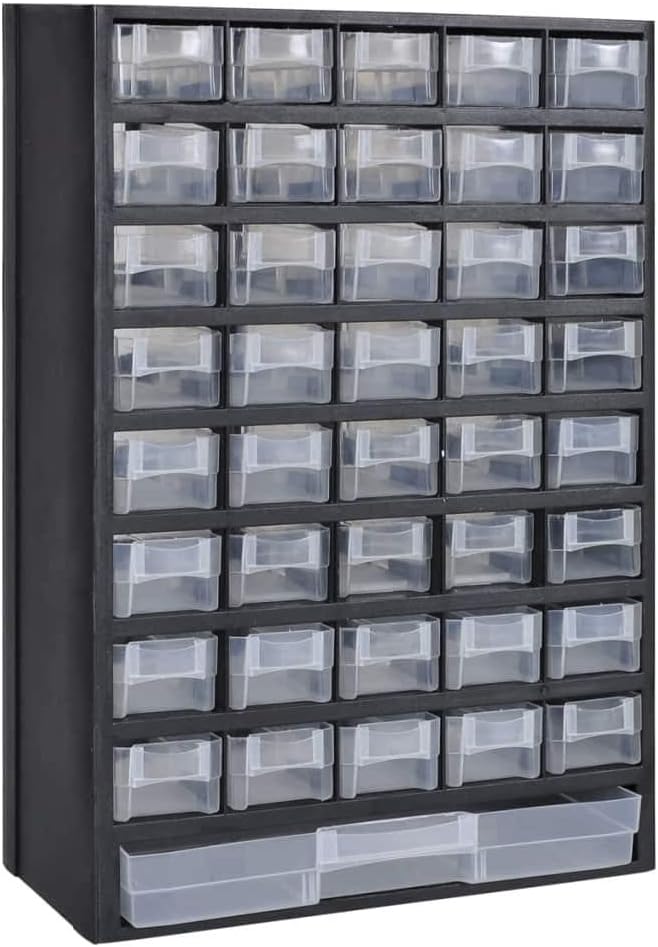 41-Drawer Plastic Storage Cabinet Tool Box R45219