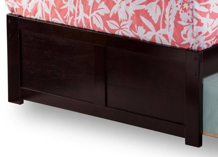 Caramel Latte Twin Flat Panel Bed with Trundle Y612161