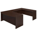 Mocha Cherry Bowfront U Station Desk Shell U43487