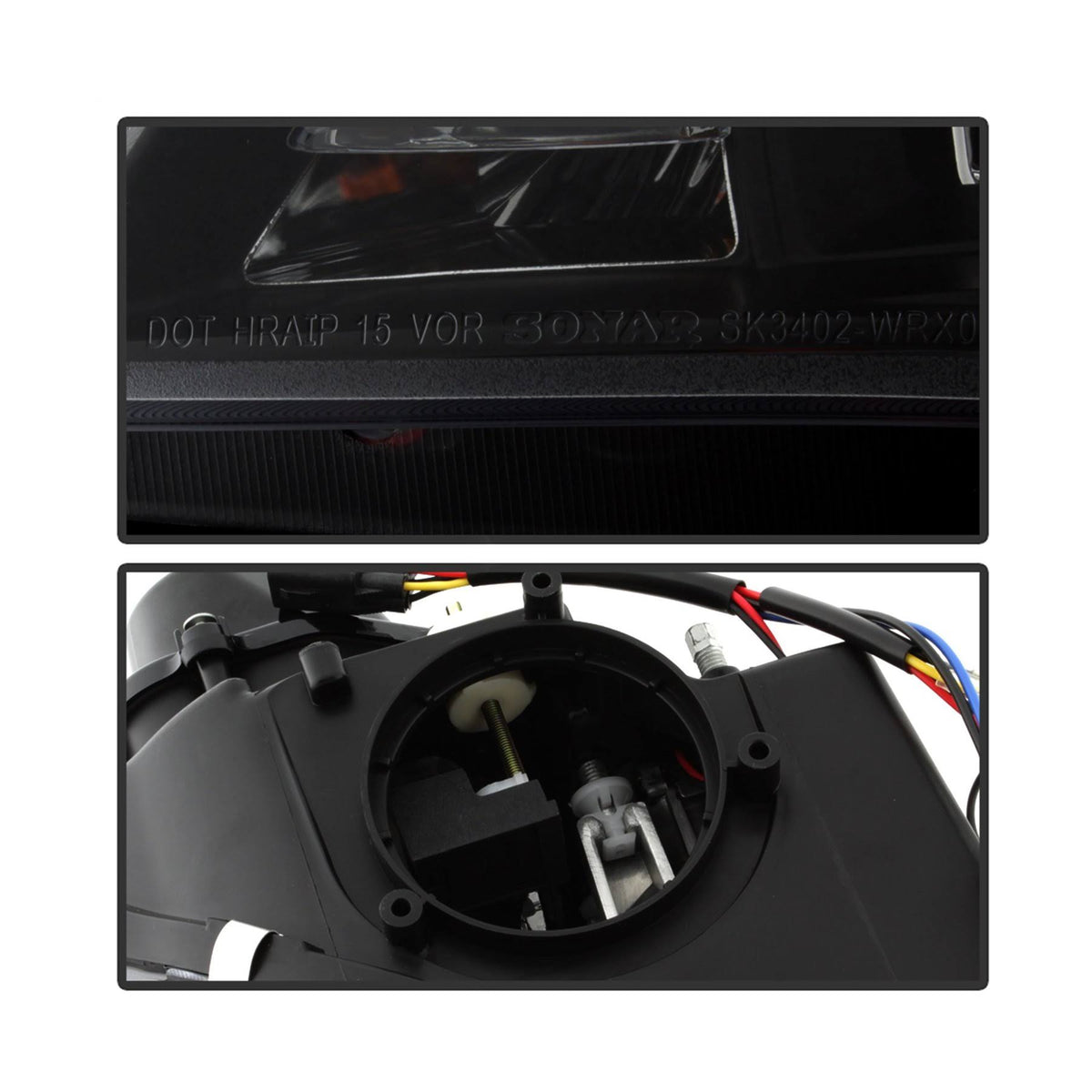 Black DRL LED Projector Headlights X93227