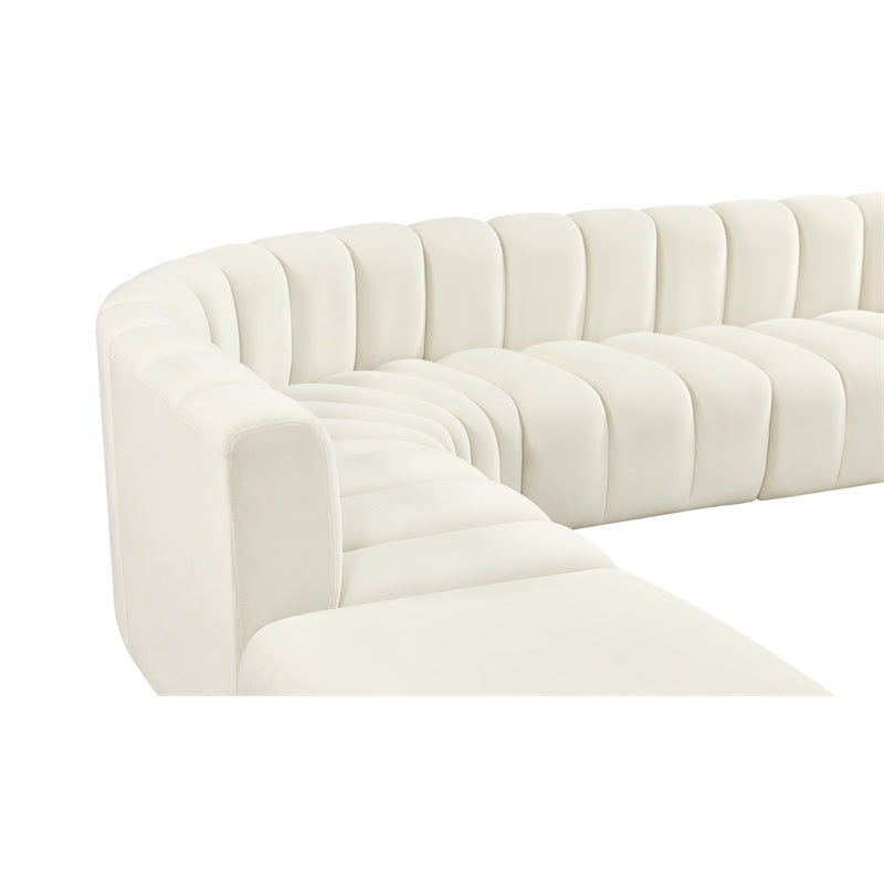 Cream Velvet Modular Sofa A944