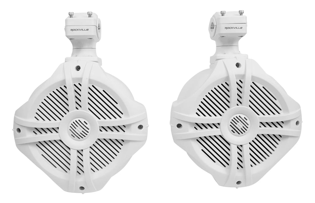 White 6.5" 250w Marine Wakeboard Tower Speakers C937