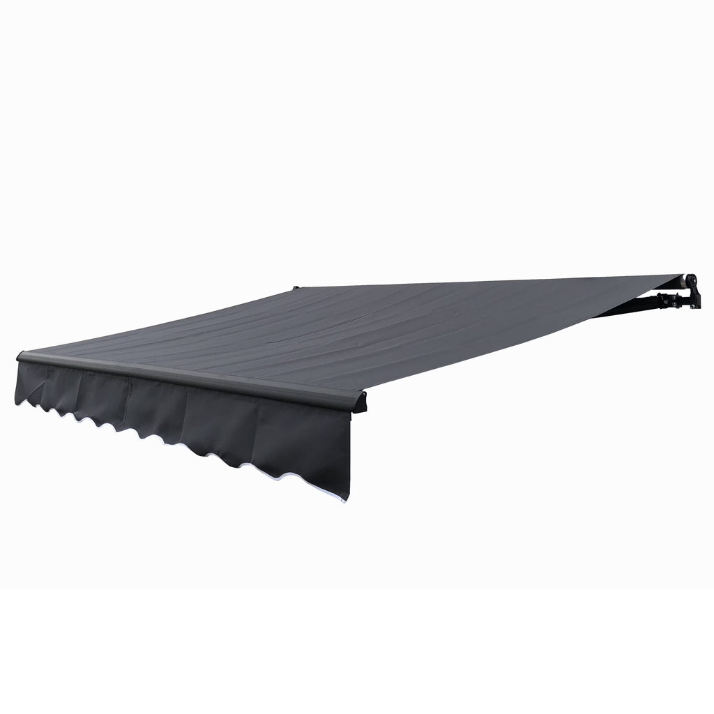 Gray Retractable Patio Awning T941