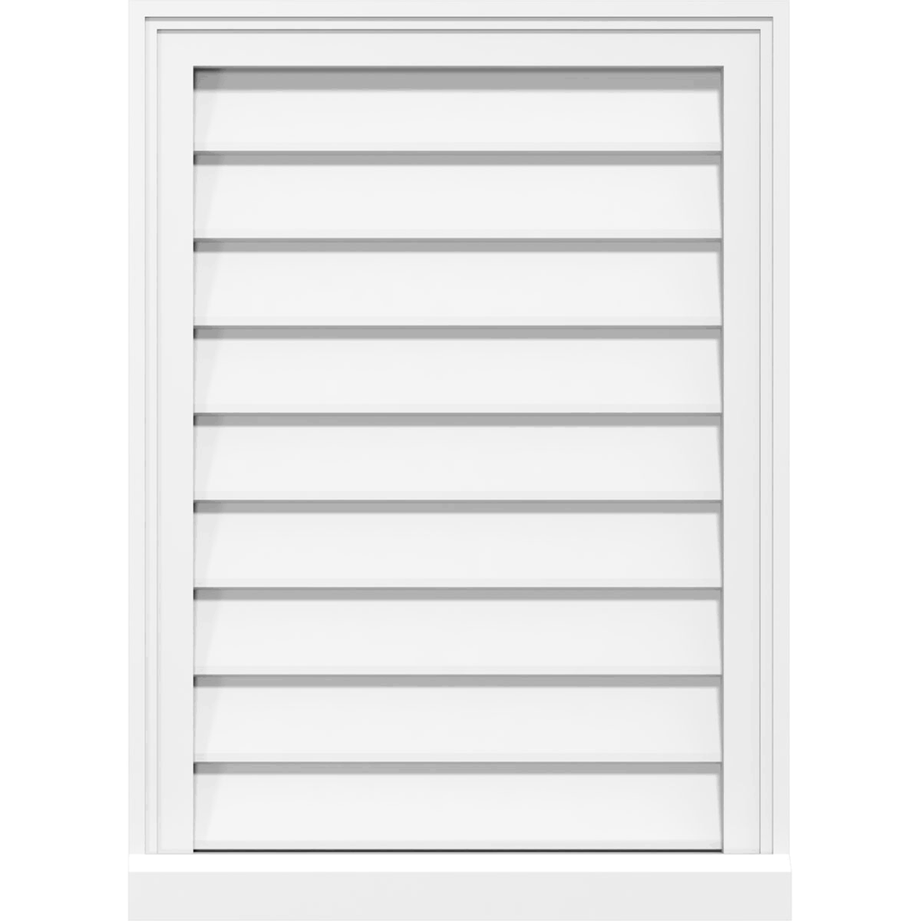 PVC Gable Vent with Brickmould I904