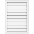 PVC Gable Vent with Brickmould I904