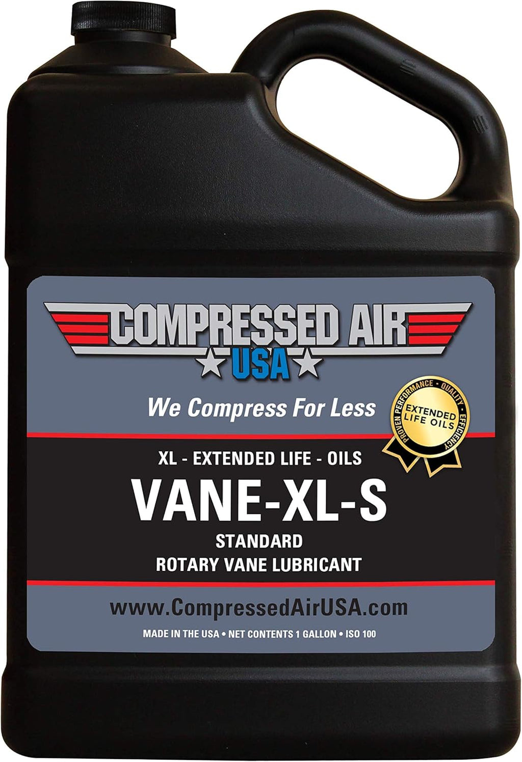Rotary Vane Air Compressor Lubricating Oil, 1 Gallon, Pack of 2 X71572