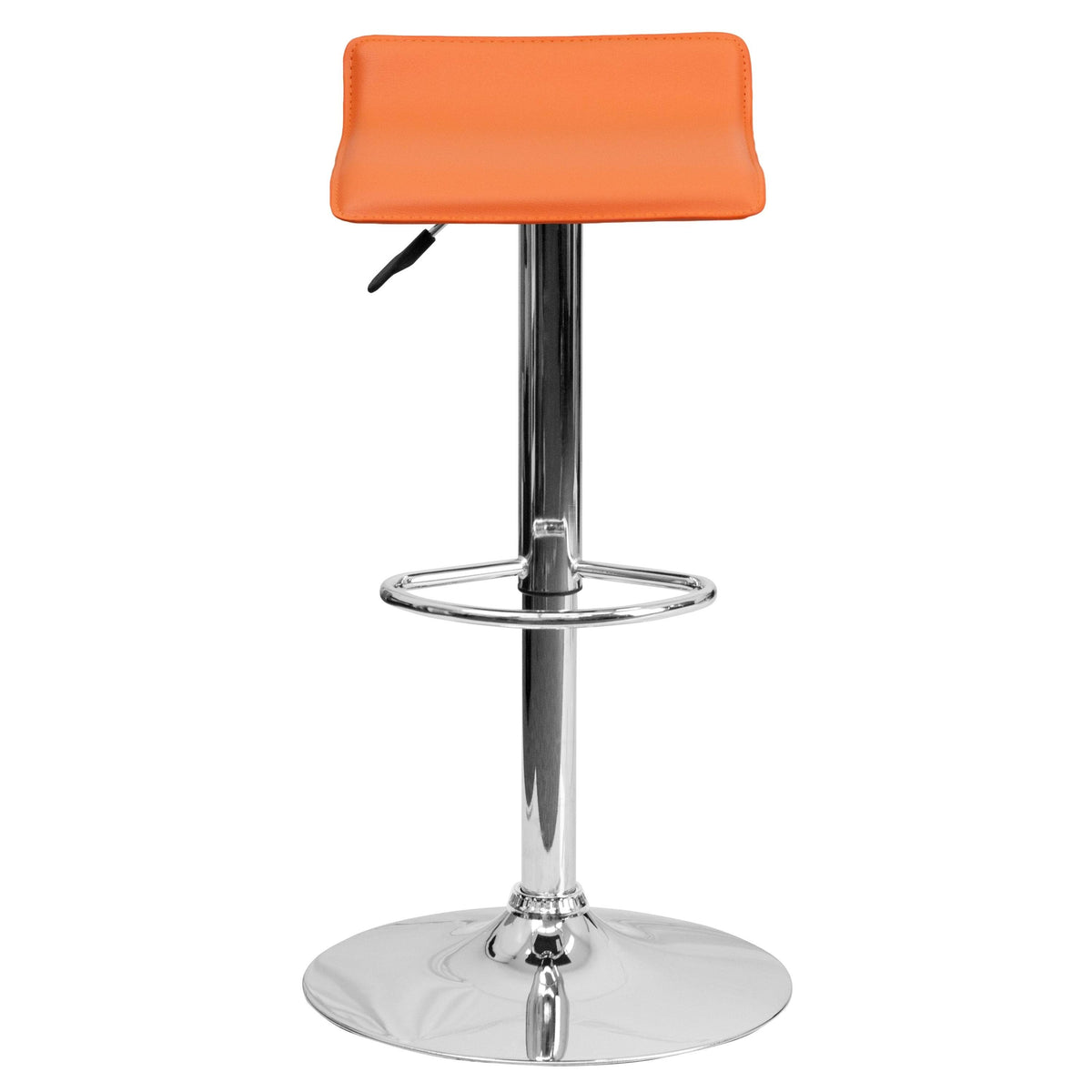 2 Pk. Vinyl Adjustable Height Barstool with Chrome Base, Purple P5216
