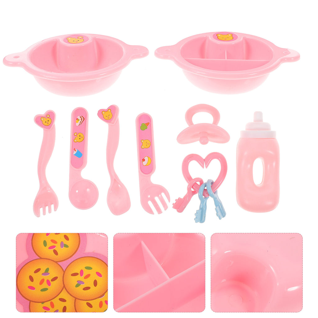 Pink Simulation Baby Doll Toy Set H537575