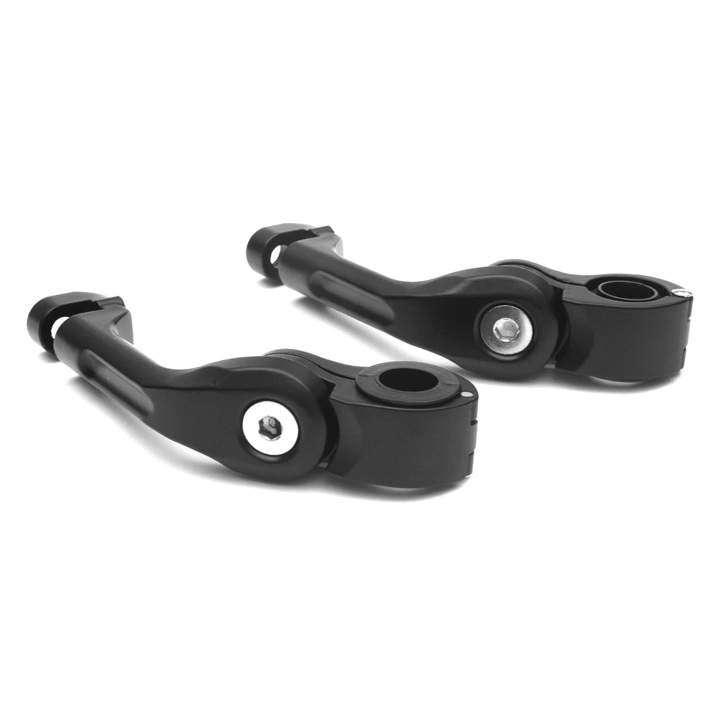 Black Angled Adjustable Highway Foot Peg Mounting Kit, 1 Pair D922