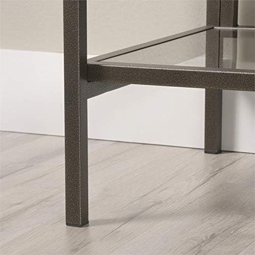 2 Piece 5 Shelf Metal Bookcase Set in Bronze V57993