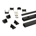 Textured Black Aluminum Rail Kit Stair C2639