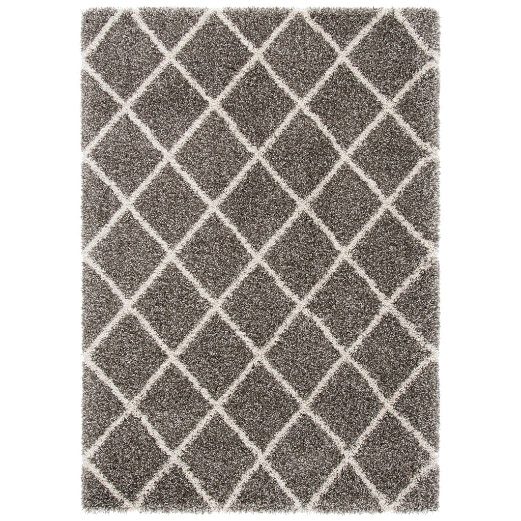 Ivory / Navy Shag Rug M30715