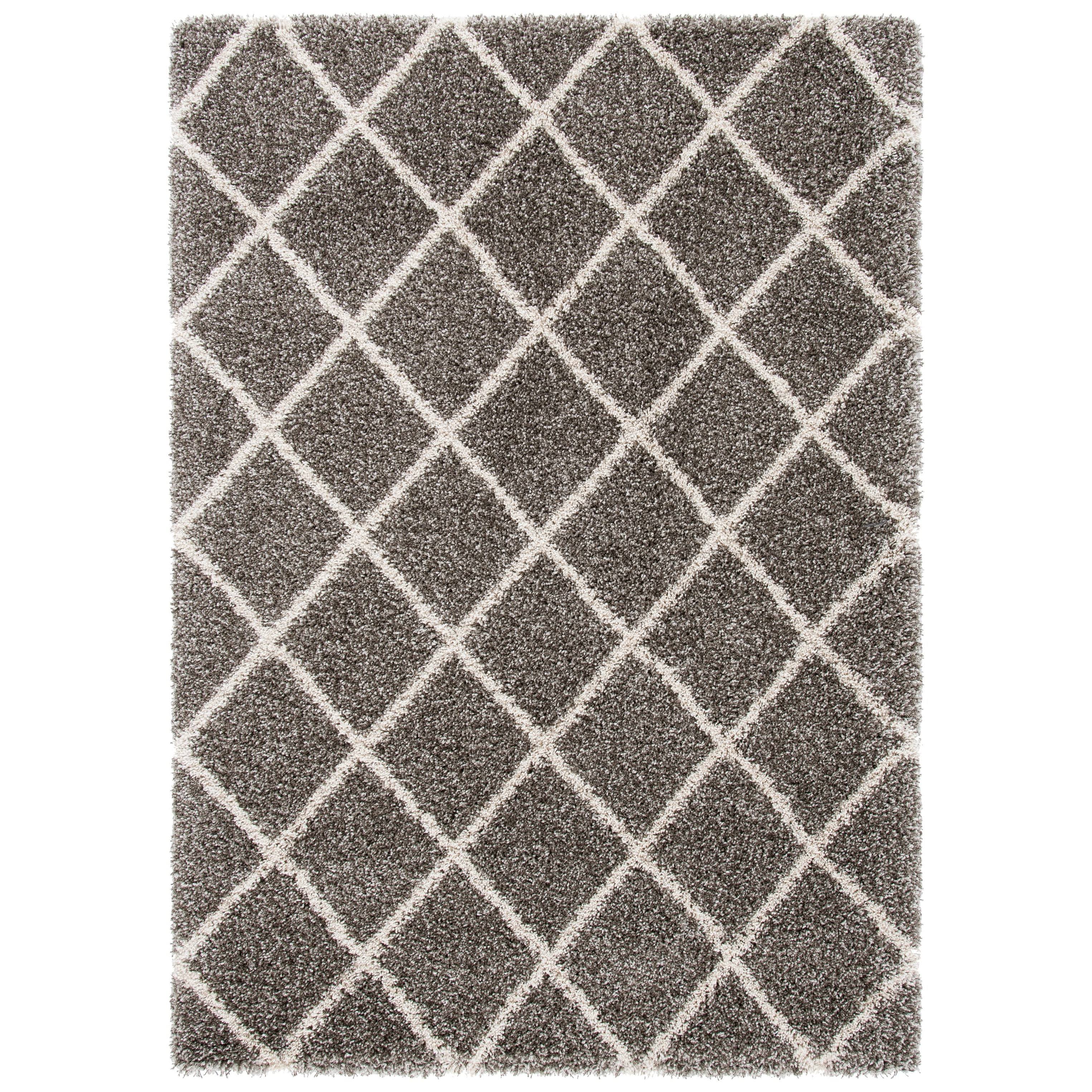 Ivory / Navy Shag Rug M30715