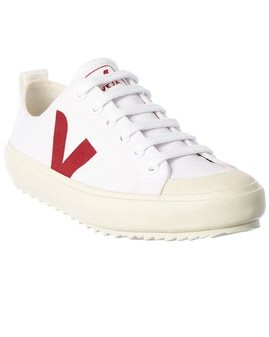 White Canvas Low Top Trainers K283