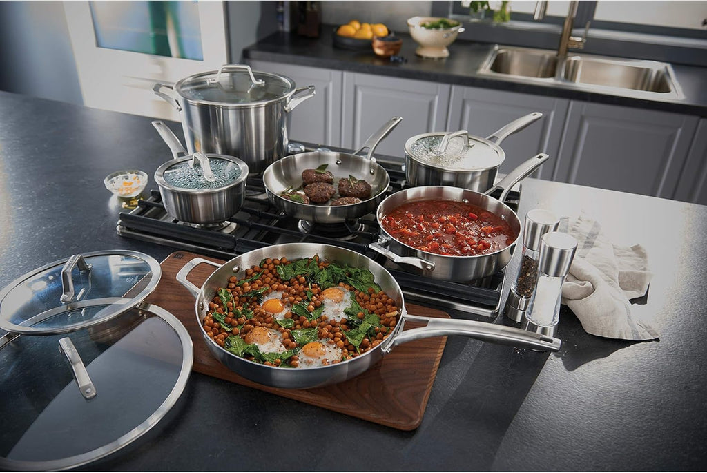 11-Piece Stainless Steel Cookware Set C2267