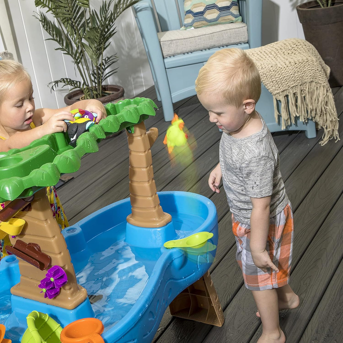 Colorful Kids Water Play Table with 13-Pc Accessory Set K240