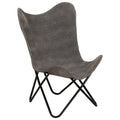 Anthracite Canvas Butterfly Chair V459