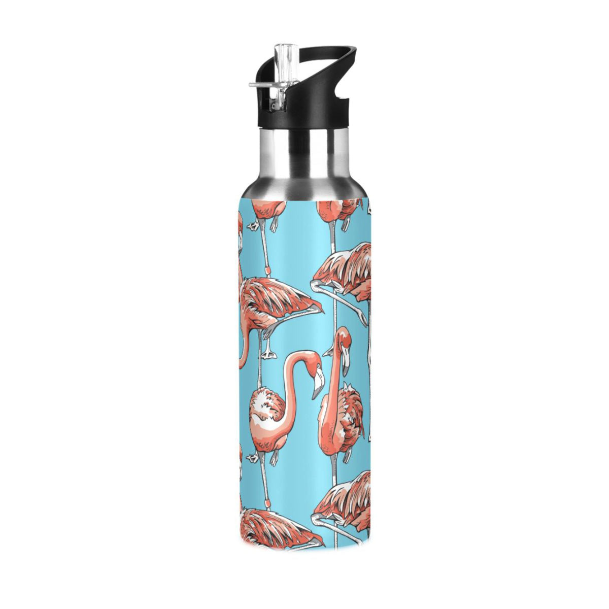 Insulated Stainless Steel Water Bottle with Straw Lid, 20 oz Z352624