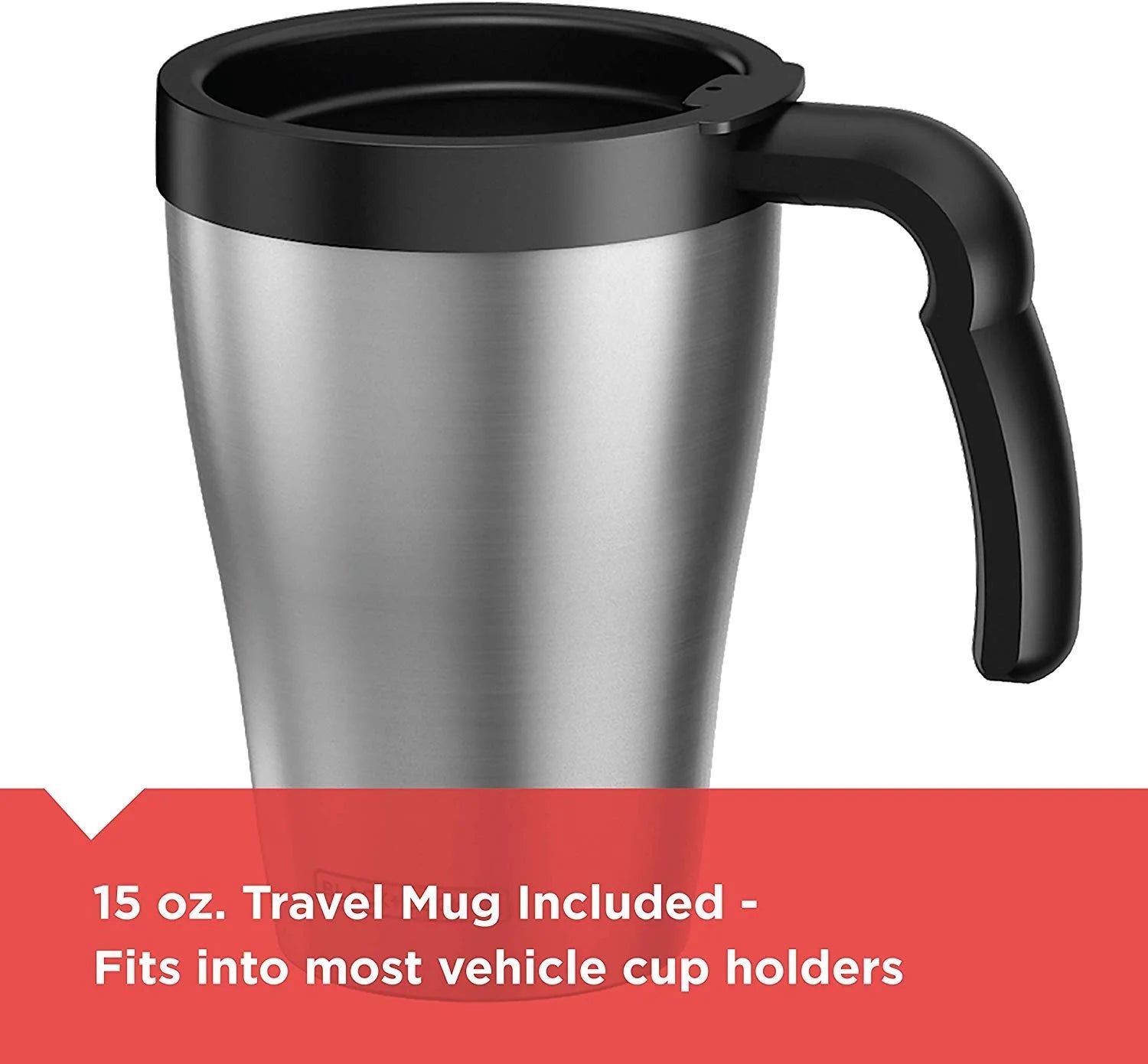 Black/Stainless Steel Coffeemaker W595