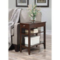 Three Tier End Table with Drawer N694