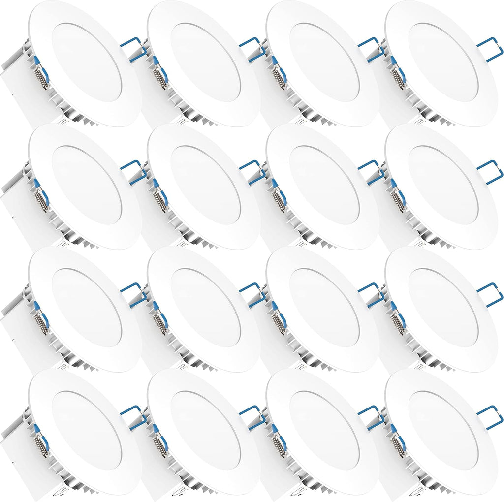 16 Pack 6 Inch Ultra Thin LED Recessed Ceiling Lights, 3000K Warm White, 14W, Dimmable G9680