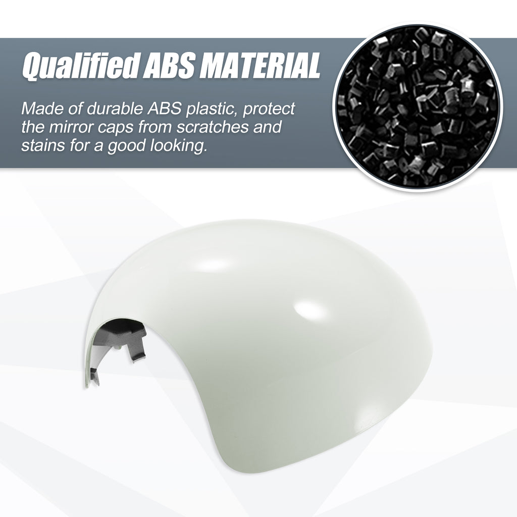 White Left Side Mirror Cover Cap for BMW Mini Clubman R55 Hatchback Cooper R56 L809