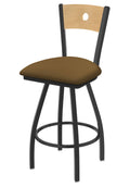 Swivel Counter Stool with Pewter Finish F201