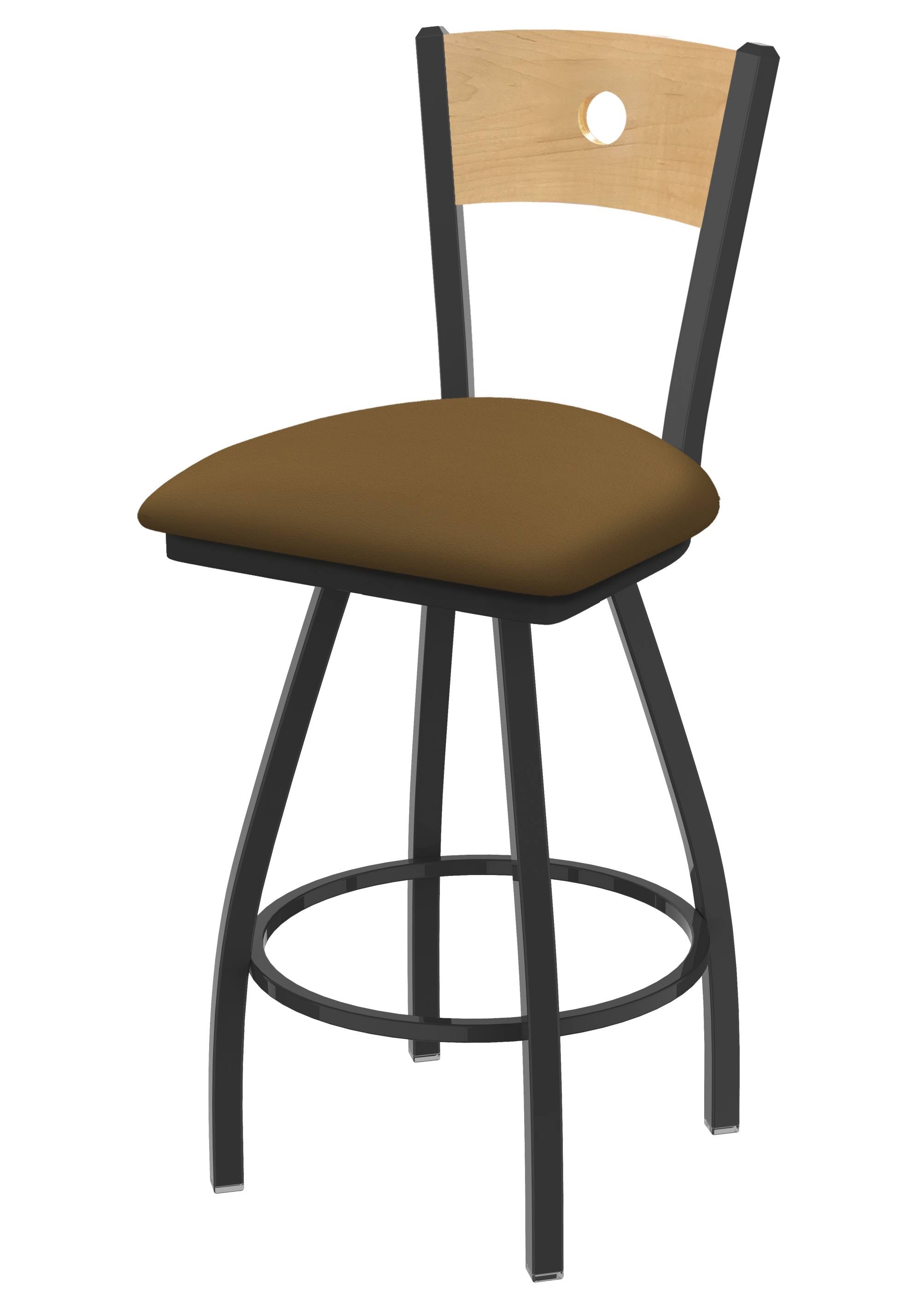 Swivel Counter Stool with Pewter Finish F201
