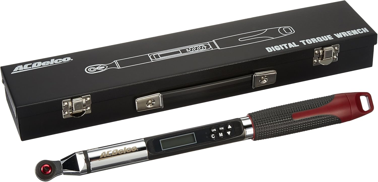 1/4” Interchangeable Digital Torque Wrench with Buzzer and LED Flash Notification T161430