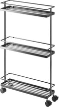 White Rolling Kitchen Storage Cart X792
