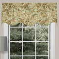 Gold/Green Scalloped Window Valance L929