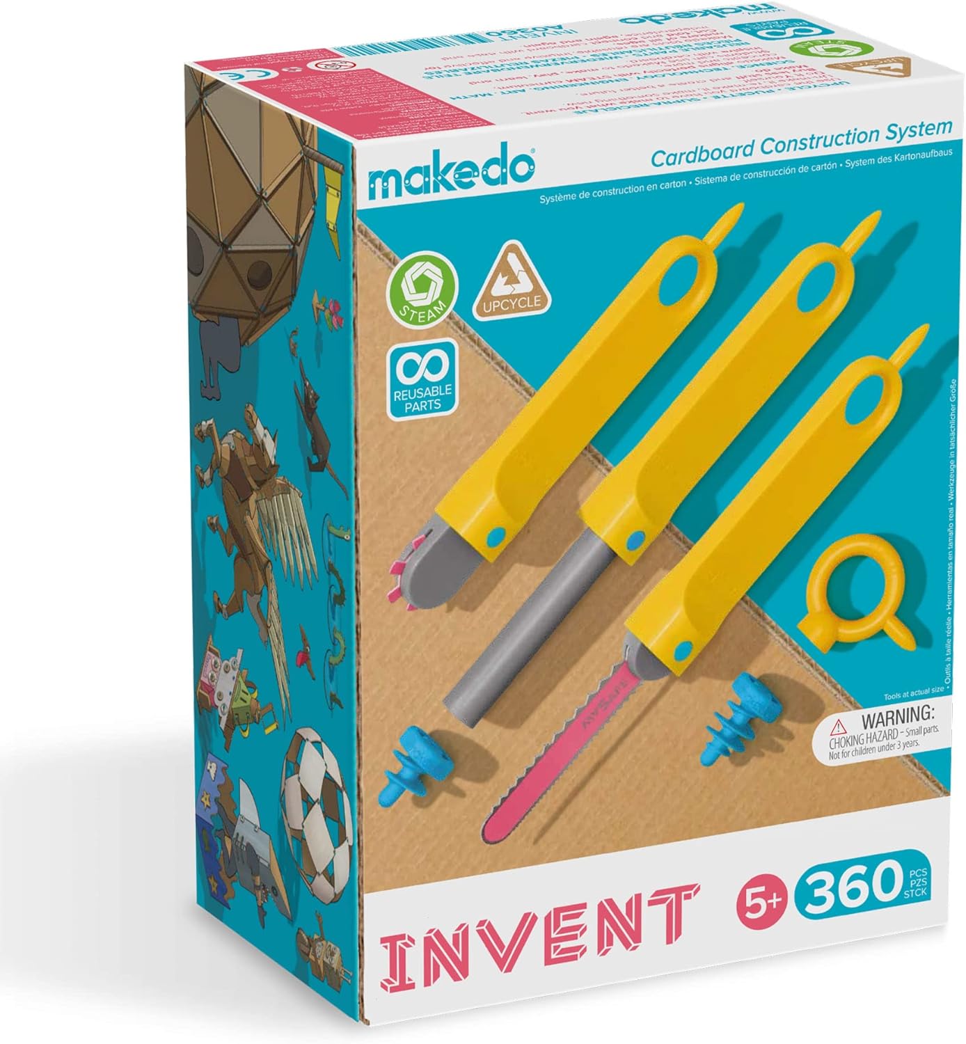 Cardboard Construction Tools Toolkit, 360 Piece F541