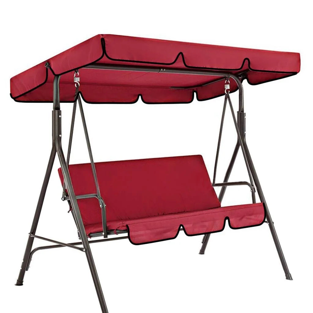 Outdoor Garden Swing Cover Replacement Shade Cloth 190x132x15cm Z49633