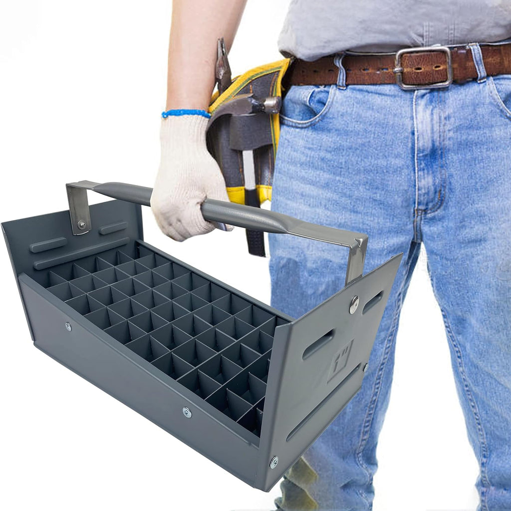 Plastic Nipple Caddy Holds 50 Pcs HDPE Plastic Grey Pipe Nipple Tray Pack of 2 Z19383