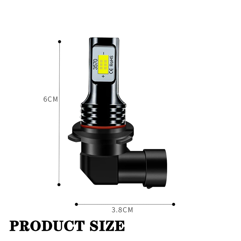 6X LED Headlights Bulbs Kit 6000K P667