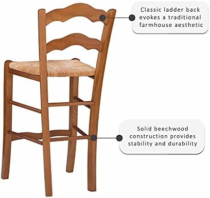 Set of Two Wood Counter Stools T77742