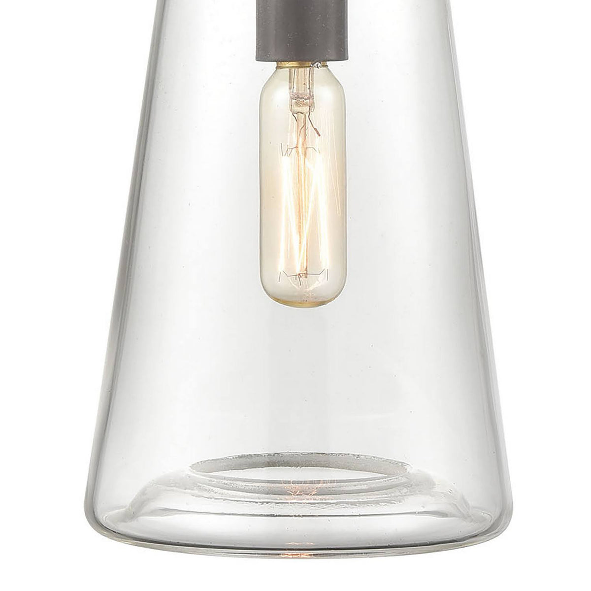 Oil Rubbed Bronze 1-Light Sconce with Clear Glass D755