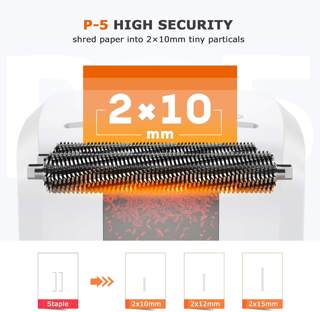 120-Minute Micro-Cut Paper Shredder, 8-Sheet Capacity Y915026