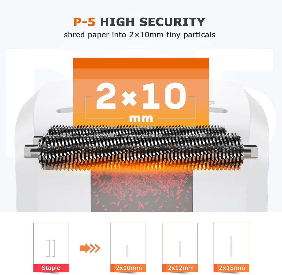 120-Minute Micro-Cut Paper Shredder, 8-Sheet Capacity Y915026