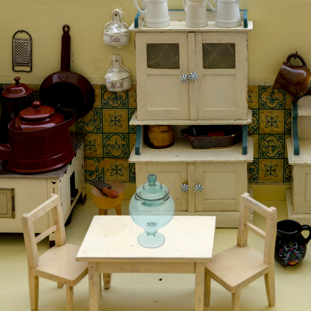 Miniature Glass Cookie Jar Dollhouse Decor P20022