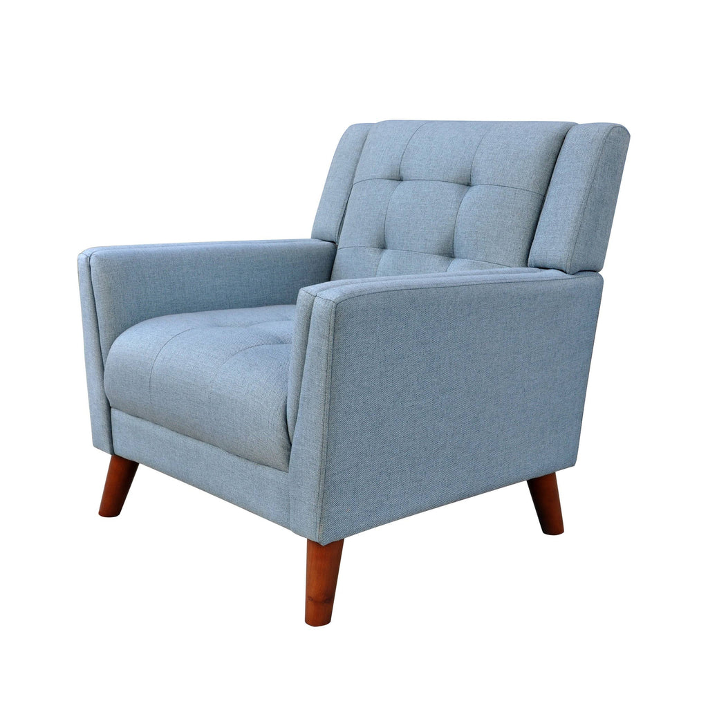 Beige Fabric Arm Chair E661