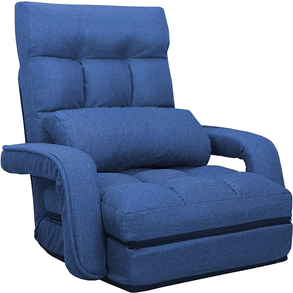 6-Position Padded Floor Chair with Pillow E758
