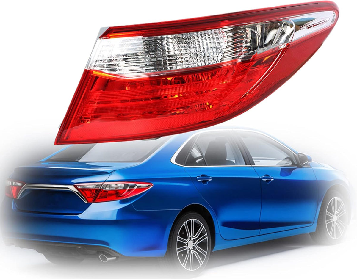 1-Pack Rear Right Tail Light Brake Lamp Assembly for 2015-2017 Toyota Camry Outer Passenger Side J825